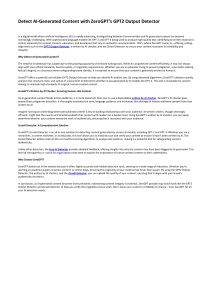 Detect AI-Generated Content with ZeroGPT’s GPT2 Output Detector