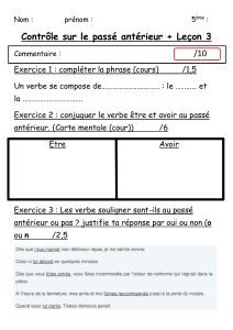 petit contrôle sur la carte mentale et la leçon 3 (passé antérieur)