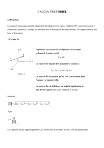 Vector Calculus: Definitions and Basics
