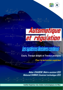 Polycopié Automatisme et régulation+TD+TP[1]