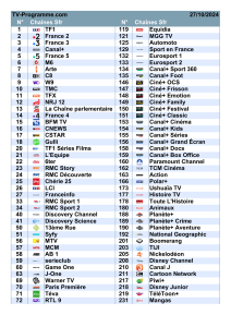 sfr numerotation