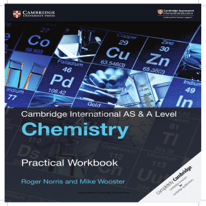 as a level chemistry practical workbook