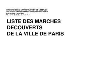 LISTE DES MARCHES 2 LOTS