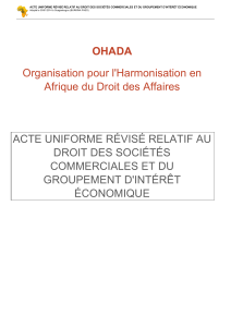 Ohada-Acte-Uniforme-2014-Societes-commerciales-GIE