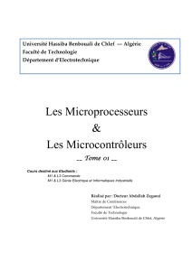 Microprocesseurs & Microcontrôleurs : Cours PIC16F84