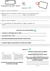 Evaluation de SVT 4ème