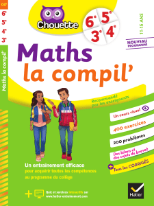 Maths La Compil 6e 5e 4e 3e by Gérard Bonnefond Daniel Daviaud