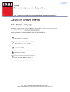 Evolution of concepts of stress