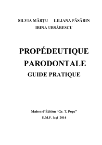 Propédeutique Parodontale: Guide Pratique