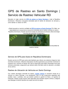 Servicio de GPS para Autos en República Dominicana