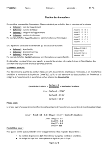 Gestion des immeubles