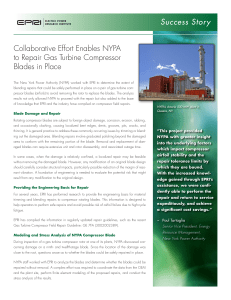 NYPA Gas Turbine Compressor Blade Repair Case Study