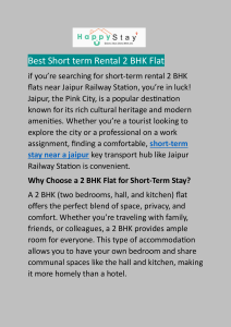 Best Short term Rental 2 BHK Flat