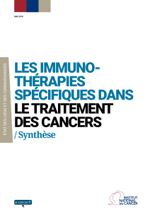 Les immunotherapies  specifiques dans le traitement des cancers synthese mel 20180720 (2)