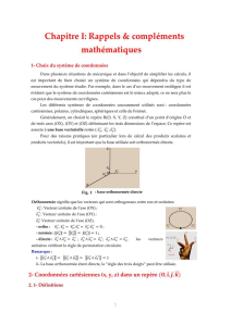 chapitre 1 Rappels & compléments