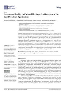 Augmented Reality in Cultural Heritage An Overview (1)