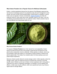 Kratom Powders