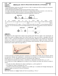 SERIE APPLICATIONS DES BASES DE LA DYNAMIQUETS2   LSED  2024