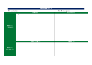 Analyse SWOT de la direction