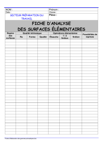 Fiche gamme prismatique