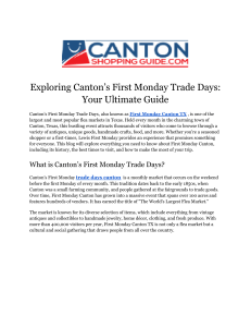 trade days canton