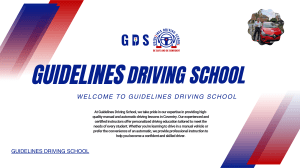 Guidelines Driving School - Expert Driving Instruction in Coventry