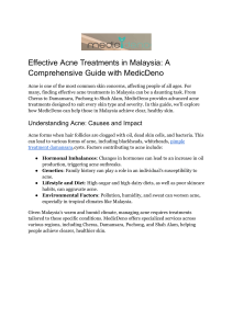 acne removal treatment puchong