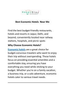 Best Economic Hotels  Near Me