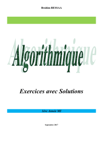 Algo-exercices corriges