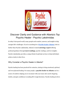 Discover Clarity and Guidance with Atlanta’s Top Psychic Healer - Psychic Lakshmidas