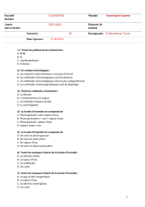 Examen Toxicologie d'Urgence - Questions et Réponses