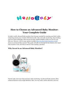 Buy advanced baby monitor