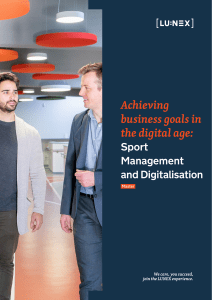 Master Sport Management and Digitalisation