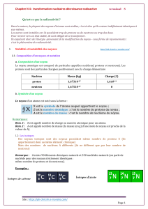 cours transformation nucléaire -decroissance radioactive