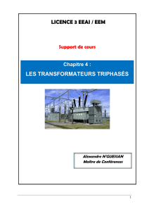 Transformateurs triphasés L3 