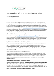 Best Budget 3 Star Hotel Hotels Near Jaipur