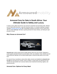 armored cars for sale