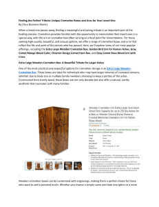 Extra Large Wooden cremation Box