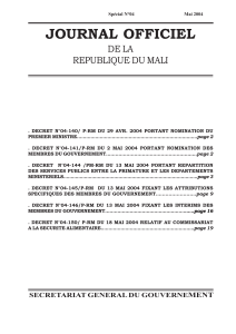 Journal officiel mali-jo-2004-06-sp