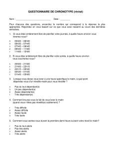 questionnaire-de-chronotype de référence