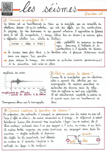 fiche révision Les séismes (1)