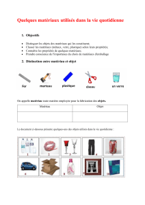 cours 1 pc matériaux et objets