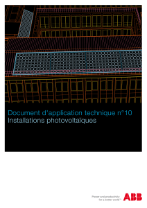 document application technique installation pv ABB