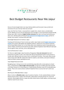 Best Budget Restaurants Near Me Jaipur