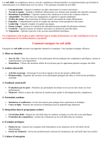 Qu'est ce que Les soft skills ?