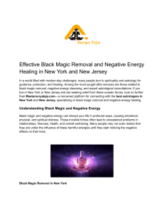 Black Magic Removal Specialist in New York - Master Suryateja