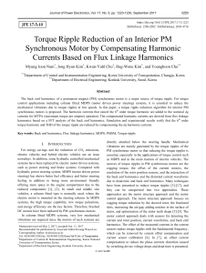 Article sur le torque ripple