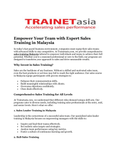 Empower Your Team with Expert Sales Training in Malaysia