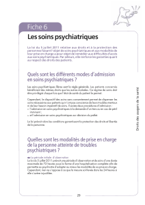 Fiche 6 Les soins psychiatriques