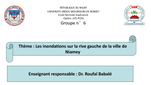 les inondations sur la rive gauche de la ville de Niamey, mon document version p